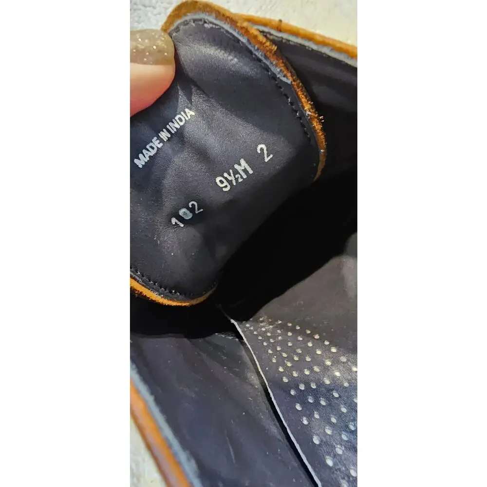 Cole Haan Leather Colton Winter Wingtip Oxford Shoes Men Size 9.5M Brown Lace Up